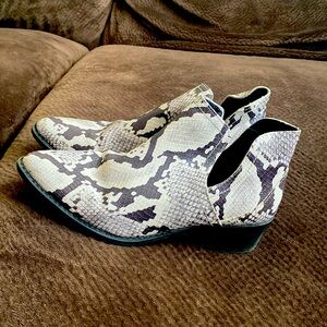 Snake skin boots